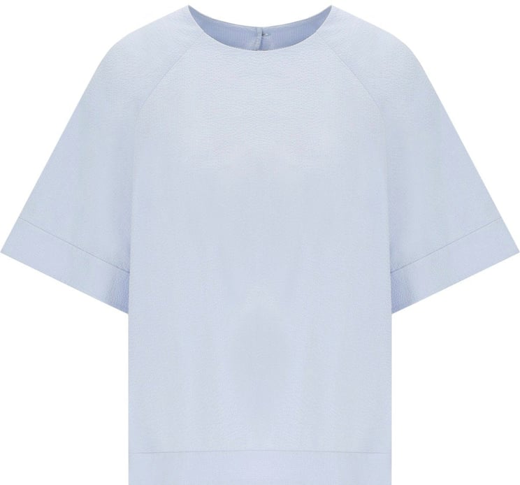 Max Mara MM MAX MARA RIDENTE LIGHT BLUE BLOUSE