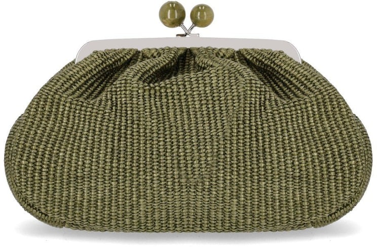 Max Mara MAX MARA WEEKEND PASTICCINO FORTUNA MEDIUM KHAKI CLUTCH