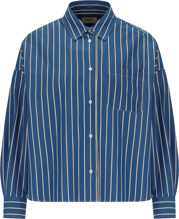 Max Mara MAX MARA WEEKEND ONORE WHITE STRIPED SHIRT