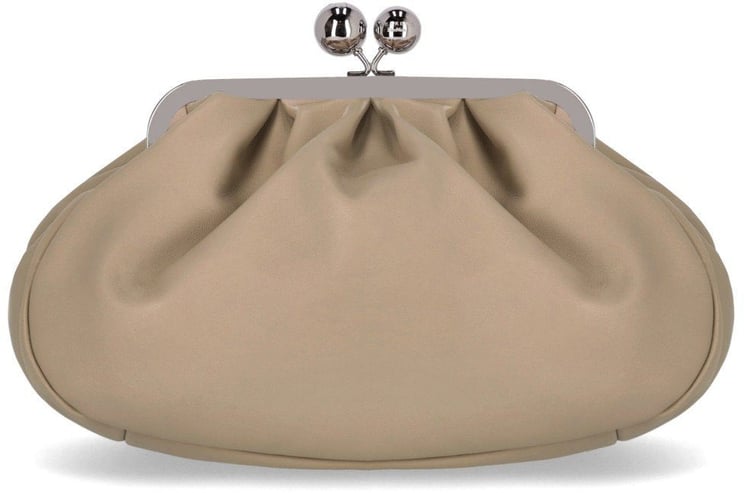 Max Mara MAX MARA WEEKEND PASTICCINO CUBICO MEDIUM CLUTCH BAG