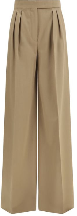 Max Mara Max Mara Beige Wool Casual Pants