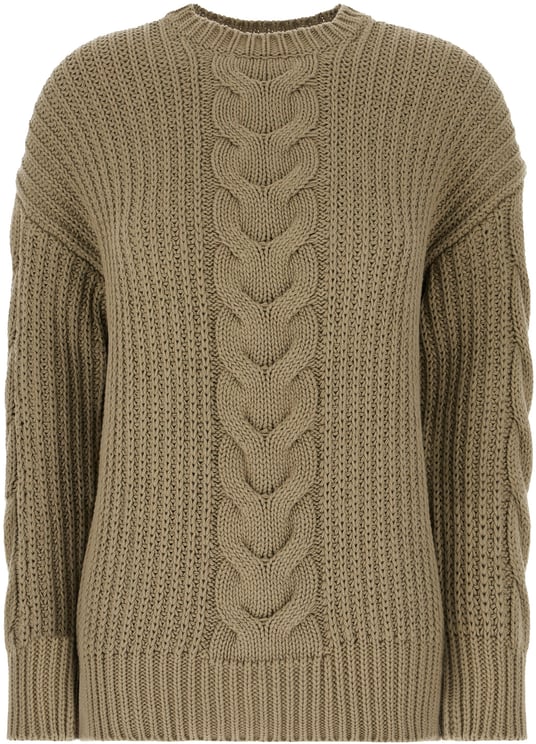 Max Mara Max Mara Khaki green cotton Acciaio oversize sweater