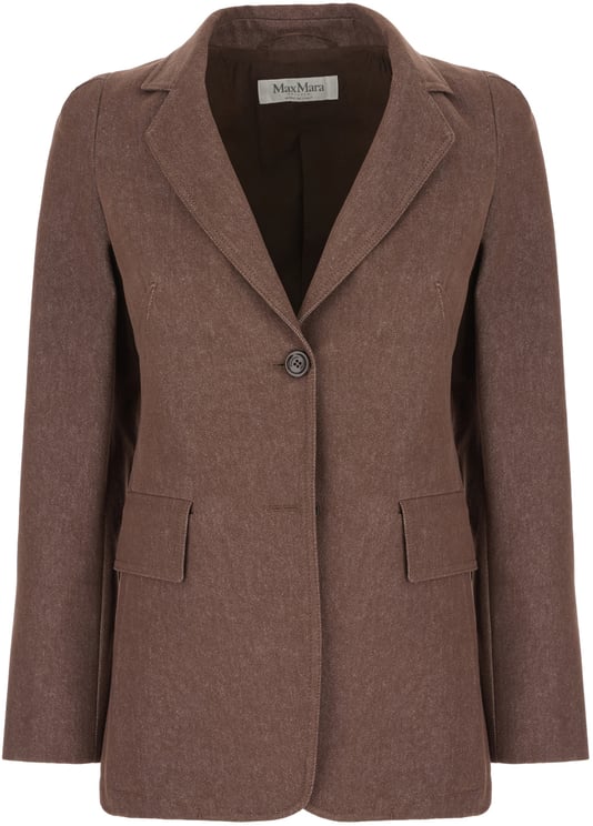 Max Mara Max Mara Prima Linea Chocolate cotton blazer