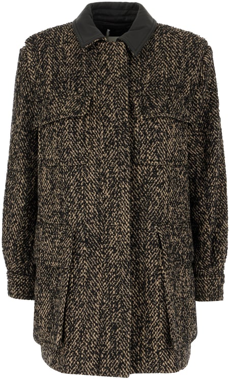Max Mara Max Mara Embroidered wool blend coat