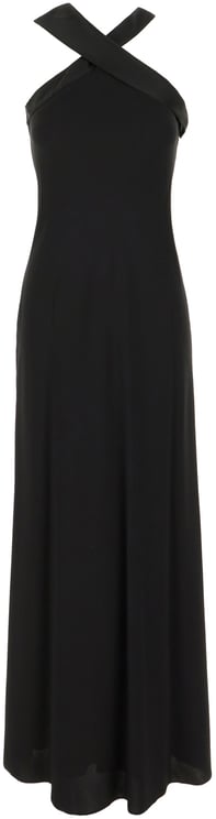 Max Mara Max Mara Studio Elegante Black triacetate blend long dress