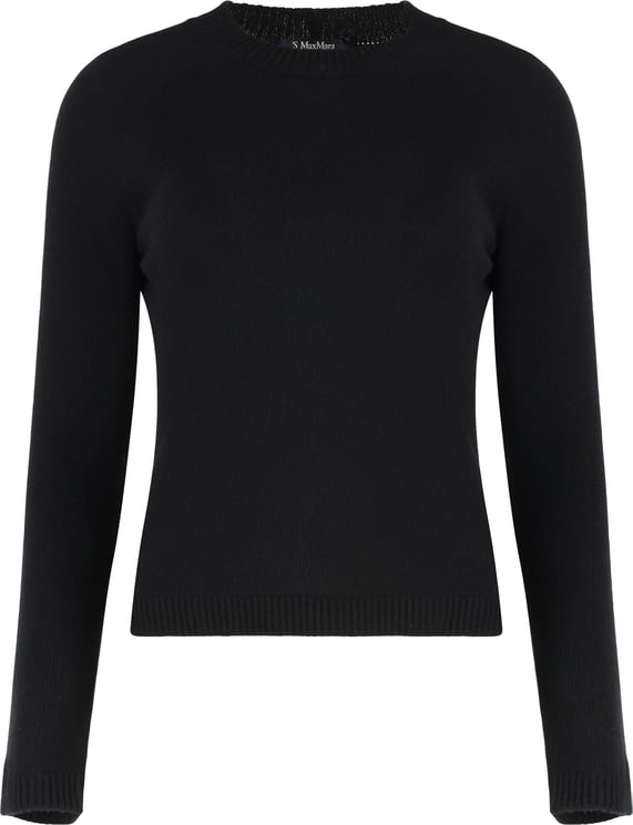 Max Mara Crew neck sweater in wool and cashmere