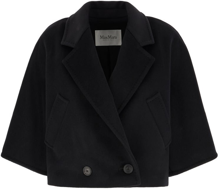 Max Mara Max Mara Black wool blend coat