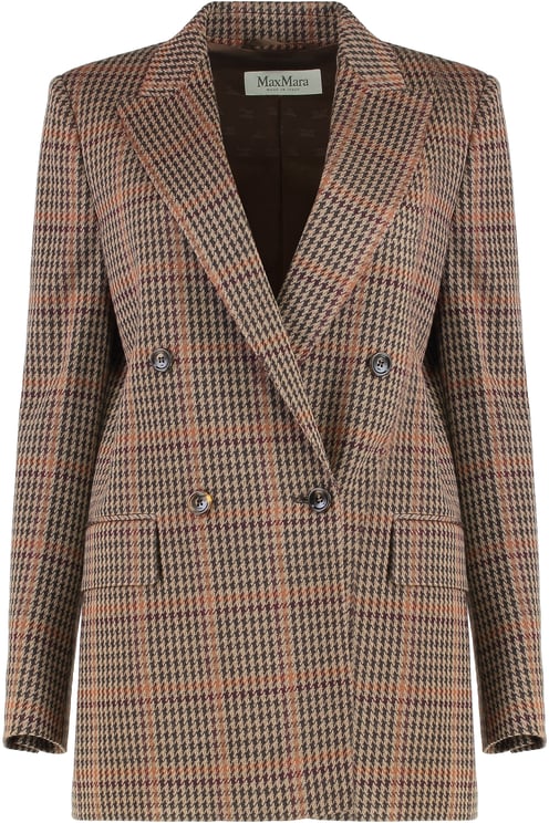 Max Mara Wool and cotton blazer Prince of Wales