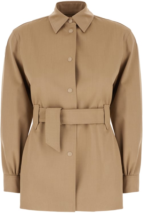Max Mara Max Mara Camel wool shirt