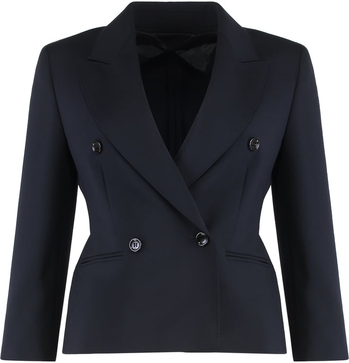 Max Mara Crop blazer in wool fabric