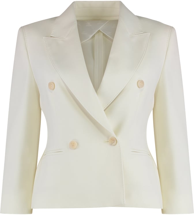 Max Mara Crop blazer in wool fabric