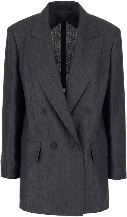 Max Mara Max Mara Charcoal linen blazer