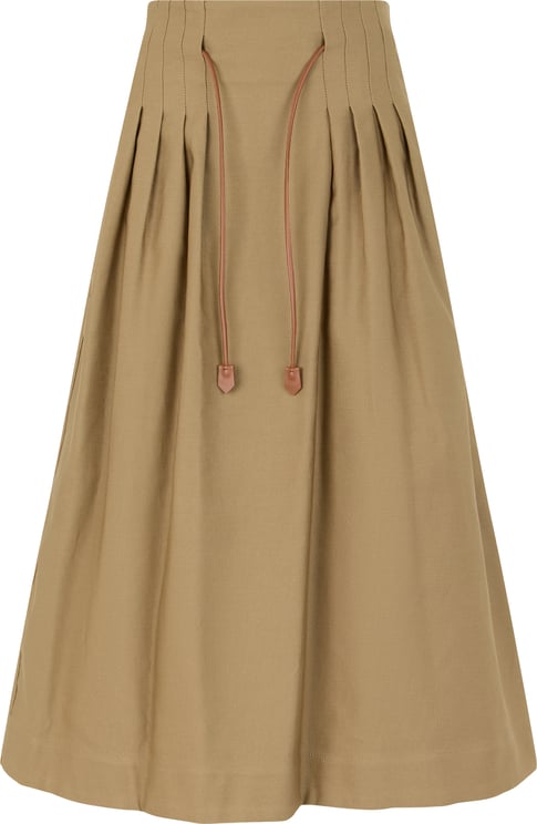 Max Mara Pleated skirt with adjustable waist