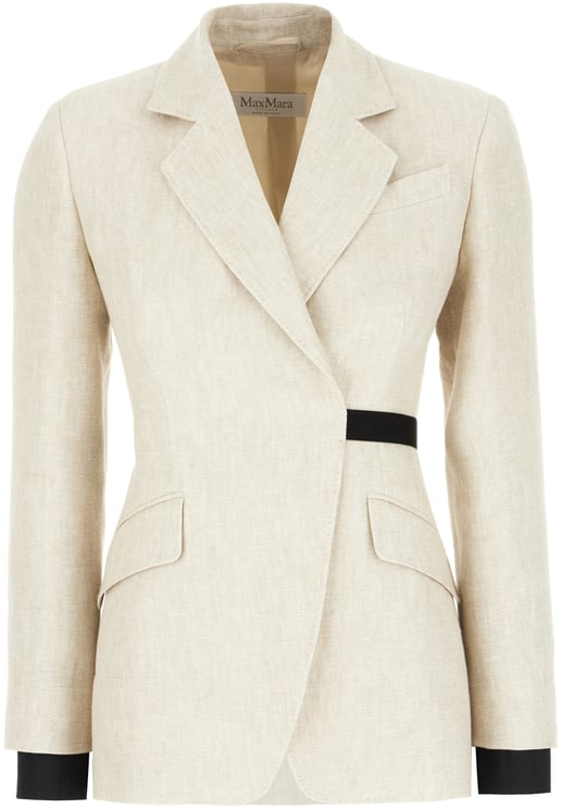 Max Mara Max Mara Sand linen blazer