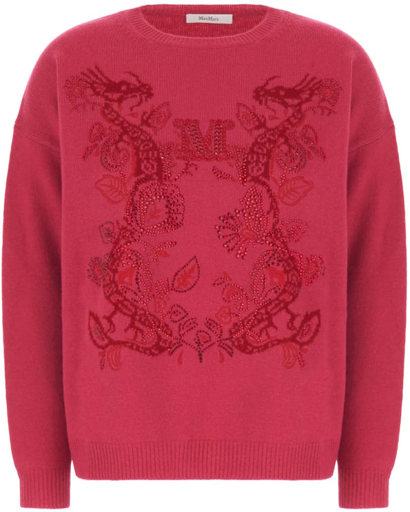Max Mara Max Mara Tyrian purple wool blend sweater