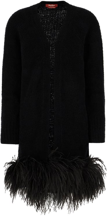 Max Mara Max Mara Studio Elegante Black wool blend cardigan