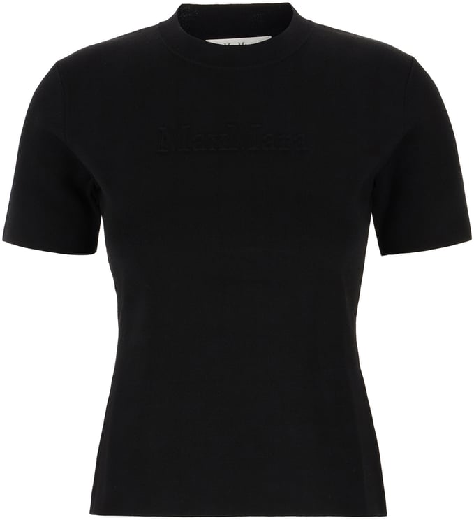 Max Mara Max Mara Black stretch viscose blend t-shirt