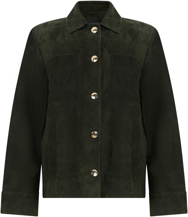Max Mara Suede jacket with buttons