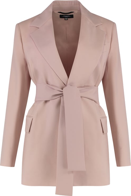 Max Mara Teso belted waist blazer