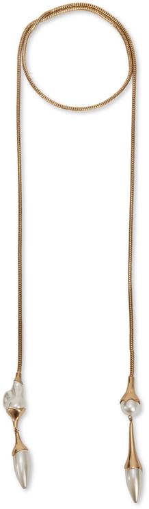 Max Mara Metal necklace with hanging details