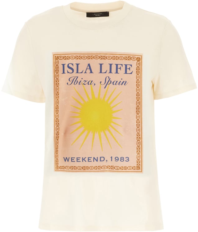 Max Mara Max Mara Weekend Sand cotton t-shirt