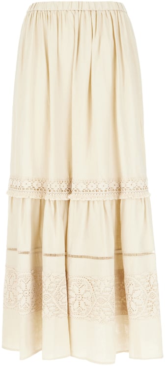 Max Mara Max Mara Weekend Sand linen skirt