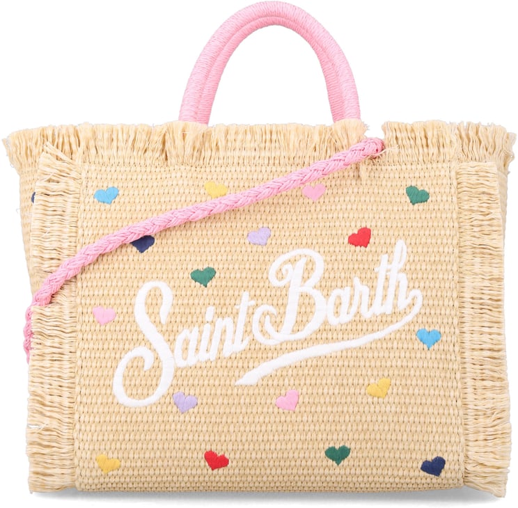 MC2 Saint Barth Bag Colette Mini Hearts Beige