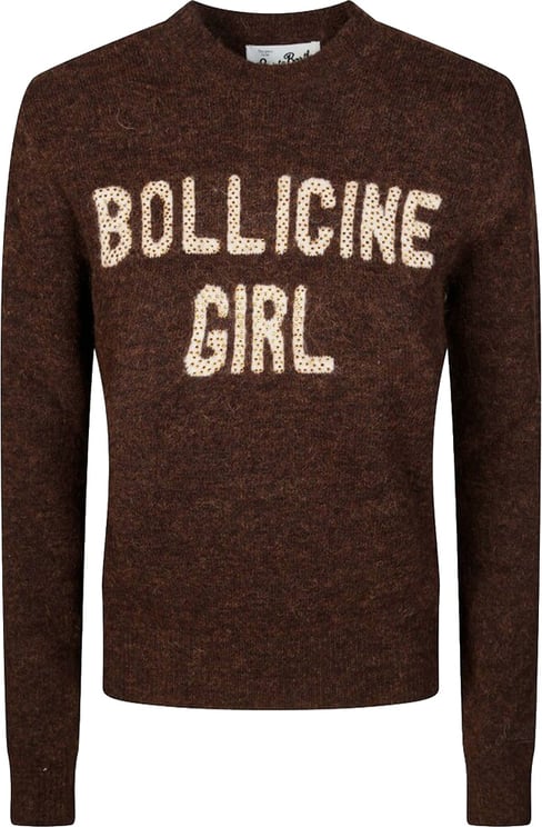 MC2 Saint Barth Alpaca Sweatshirt with Unique 'Bollicine Girl' Print