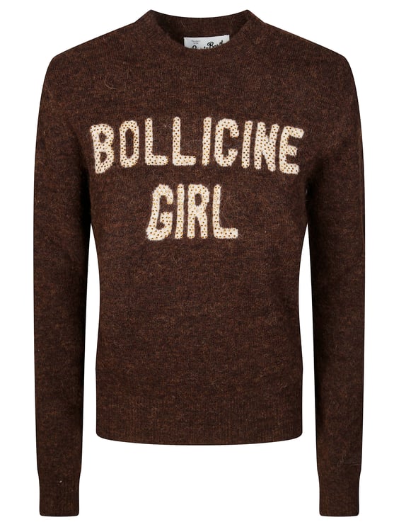 MC2 Saint Barth Gc New Queen Alpaca Bubbles Girl Rhinestone Sweater