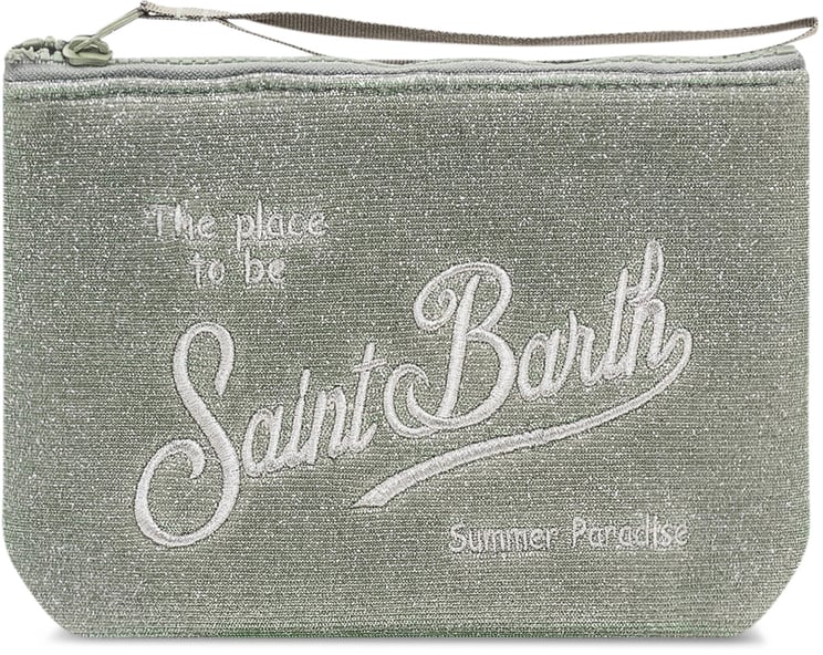 MC2 Saint Barth Pochette Aline con Zip e Stampa Frontale