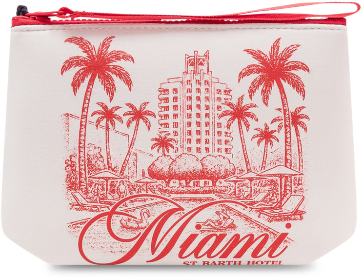 MC2 Saint Barth Pochette con Stampa Grafica e Zip