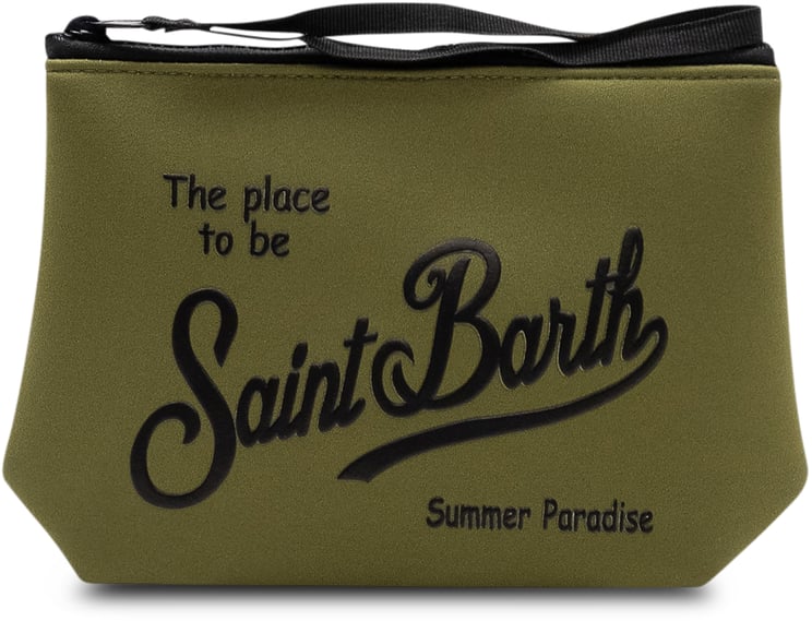 MC2 Saint Barth Pochette Aline con Chiusura a Zip e Logo Frontale