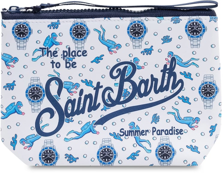 MC2 Saint Barth Pochette con Stampa Grafica