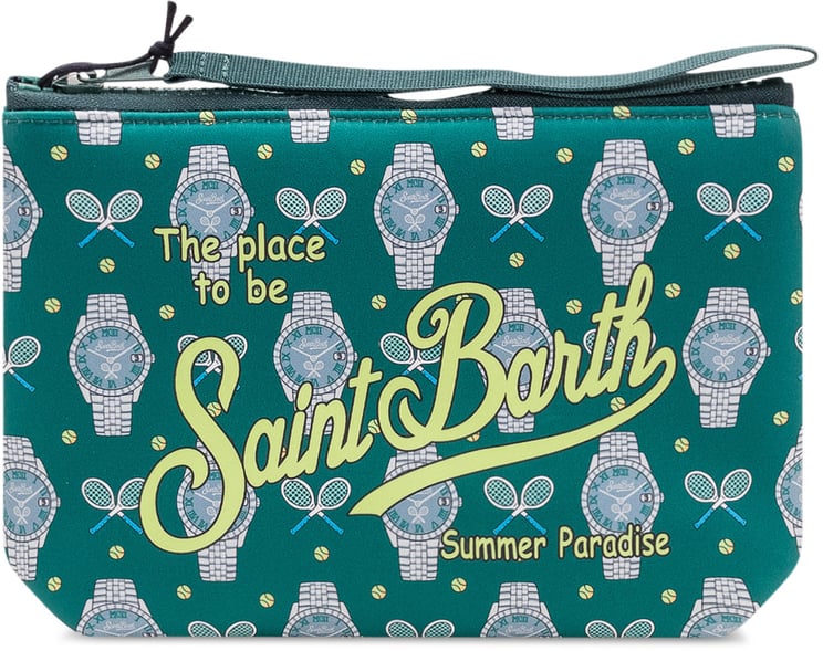 MC2 Saint Barth Pochette Aline con Zip e Stampa Grafica
