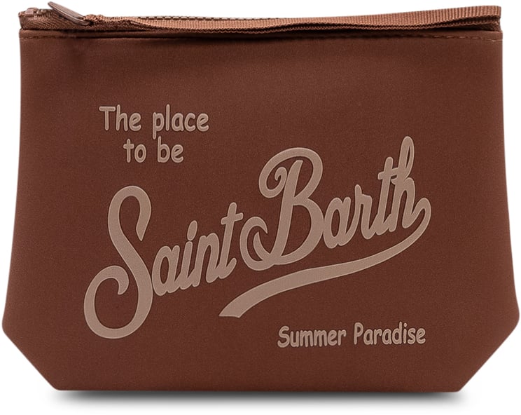 MC2 Saint Barth Pochette Aline con Chiusura a Zip e Logo Frontale