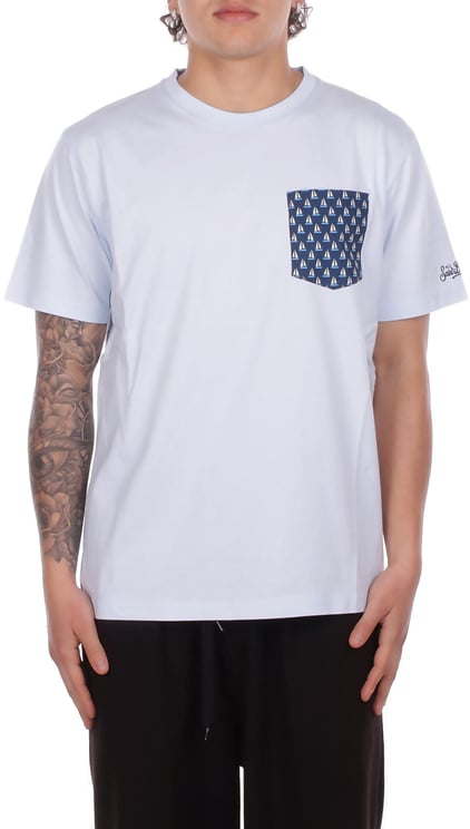 MC2 Saint Barth T-Shirts And Polos Celeste