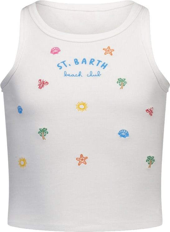 MC2 Saint Barth MC2 Saint Barth Kinder Meisjes T-Shirt In Wit