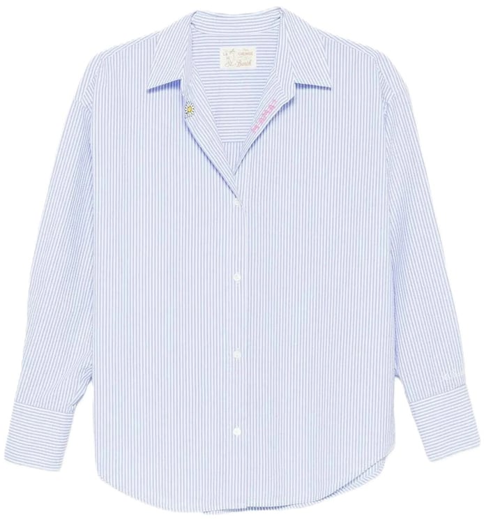 MC2 Saint Barth Shirts Azzurro/Bianco