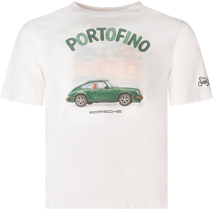 MC2 Saint Barth T-shirt con Stampa Auto e Scritta