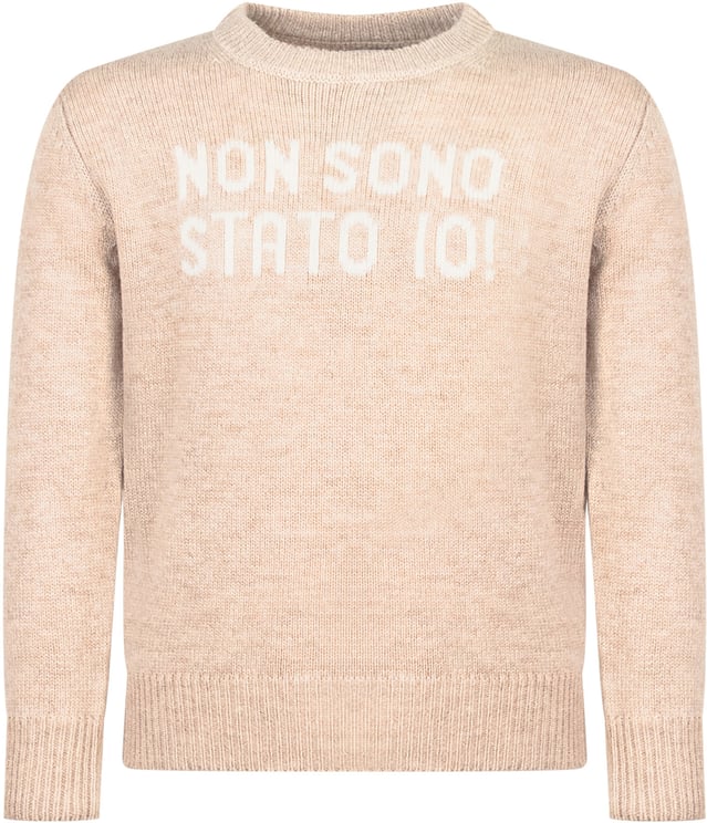 MC2 Saint Barth MC2 Saint Barth Maglione Beige con Scritta