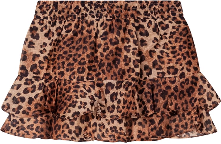 MC2 Saint Barth Gonna con Stampa Animalier e Balze