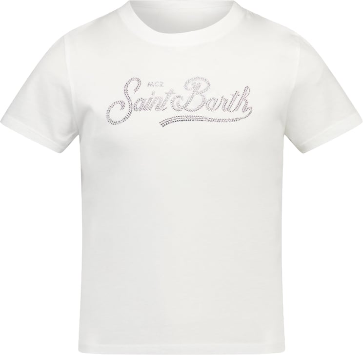 MC2 Saint Barth MC2 Saint Barth Kinder Meisjes T-Shirt In Wit