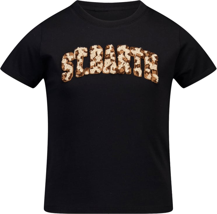 MC2 Saint Barth MC2 Saint Barth Kinder Meisjes T-Shirt In Zwart