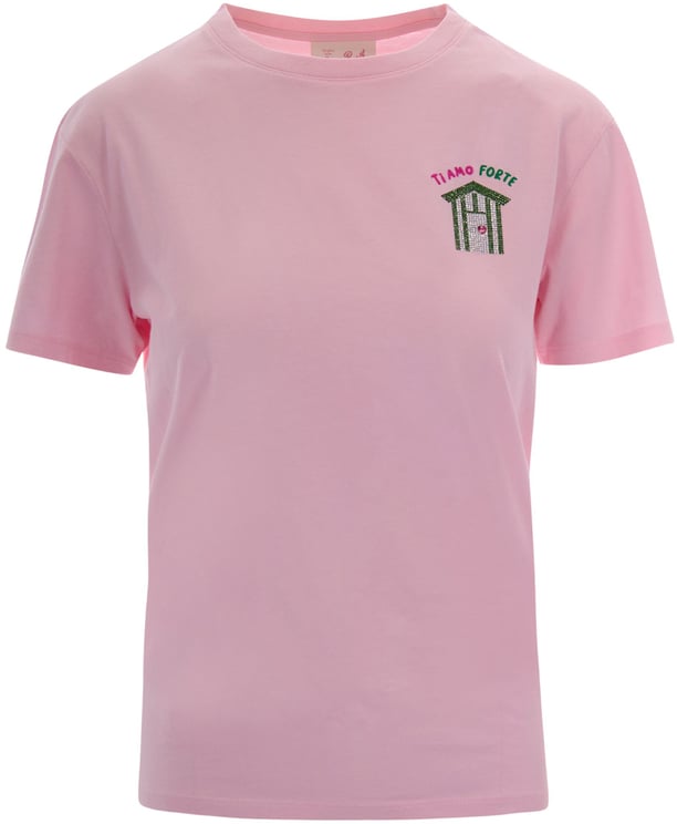 MC2 Saint Barth T-Shirts And Polos Amo Forte 20 Strass Emb