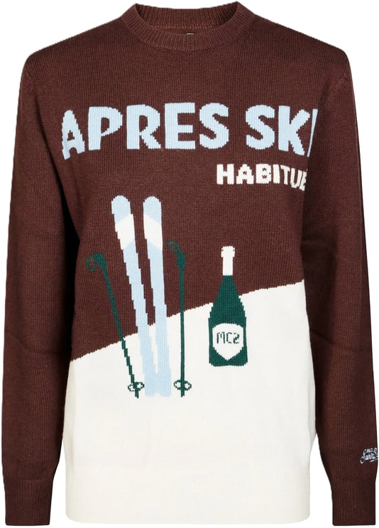 MC2 Saint Barth Sweaters Marrone/Bianco