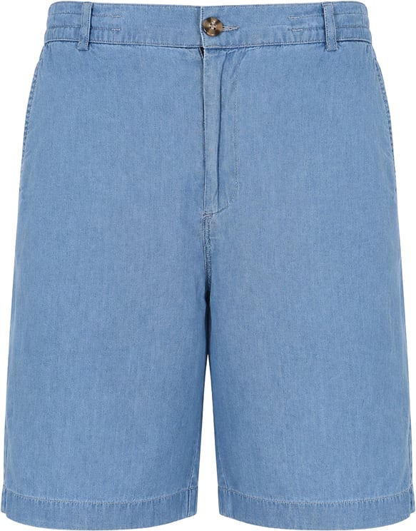 MC2 Saint Barth Shorts Chambray Denim Light