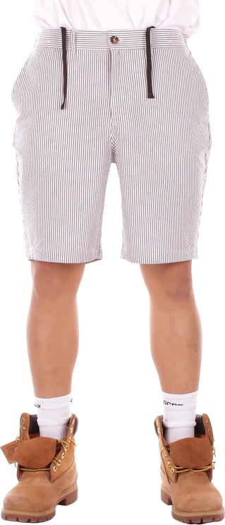 MC2 Saint Barth Shorts Beige Bianco