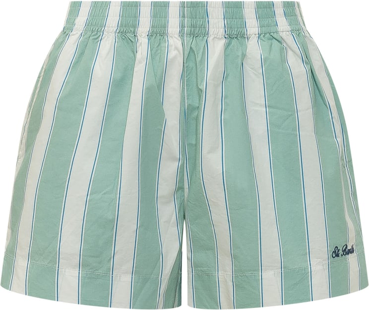 MC2 Saint Barth Shorts a Righe con Vita Elasticizzata