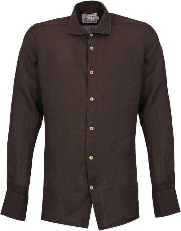 MC2 Saint Barth Shirts Linen 18H Dark Brown
