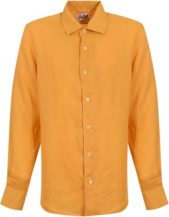 MC2 Saint Barth T-Shirts And Polos Linen 96 Mustard